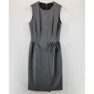 Paul Smith Black Label Sheath Dress Size 40 2 4 Gray Wool Corpcore Business Work